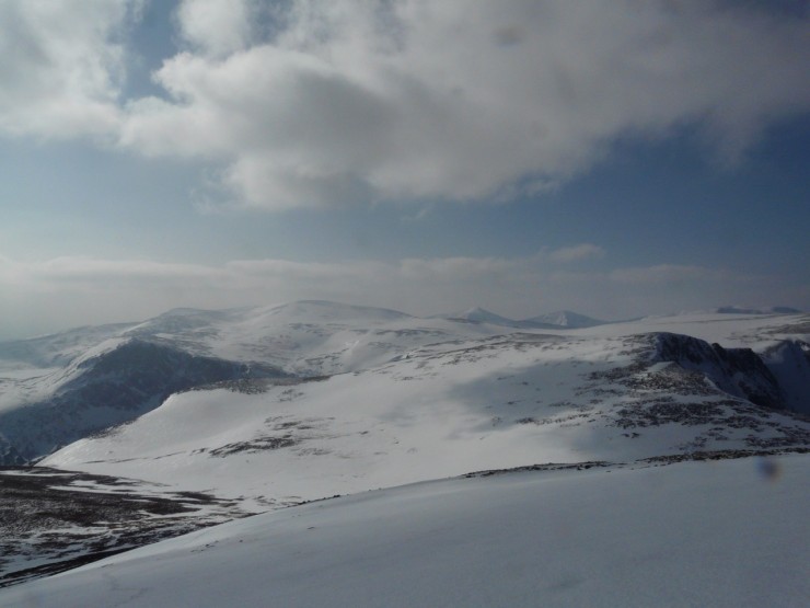 looking Toward Ben Macdui  across the Cairngorm plateau