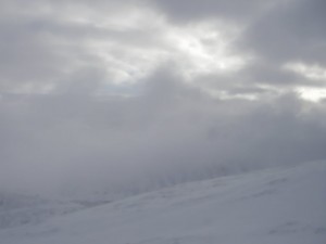Deep snow on the plateau