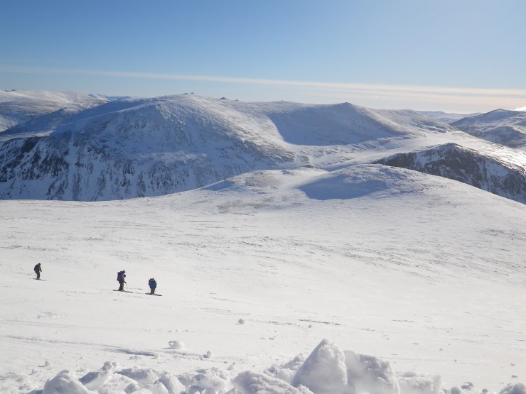Looking down the South Side of Cairngorm