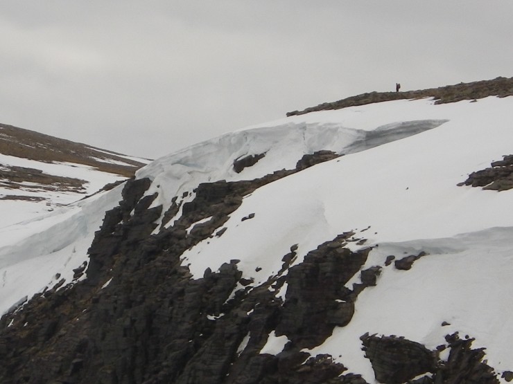 Remnants of old cornices at the top of Hell's Lum