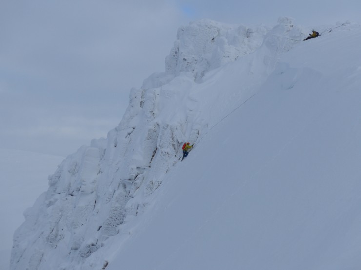 climbers topping out