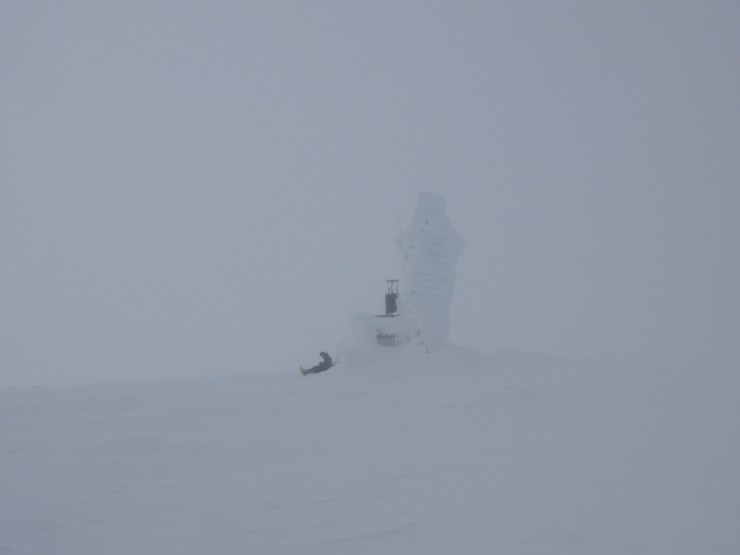 An ice encrusted summit weather station. Cairngorm. The first thing I saw.