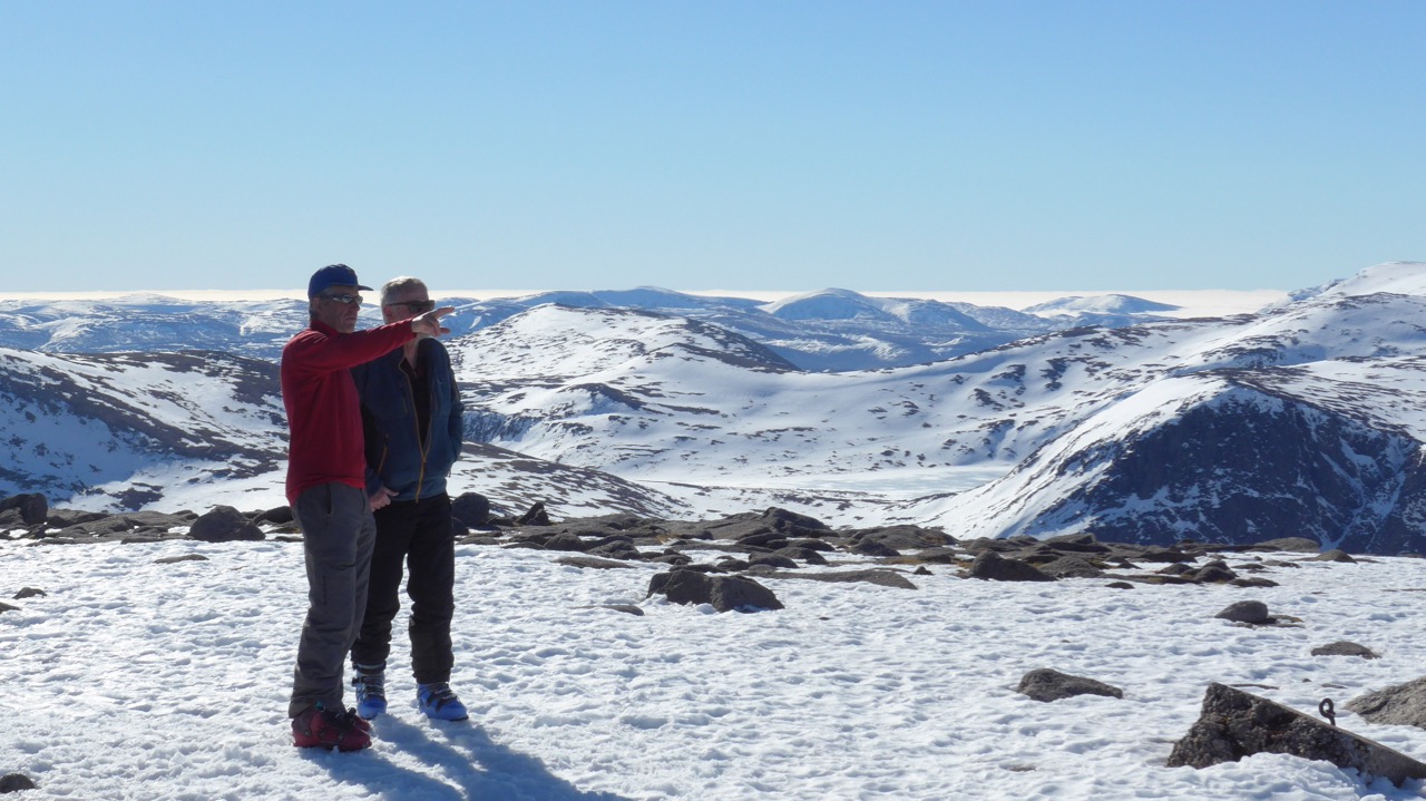 Taking in the view from Cairngorm