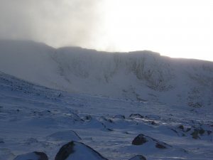 Blue sky day with poor visibility