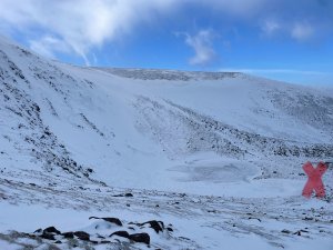 Historic avalanche in Coire an Lochain