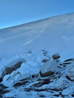Slab Avalanche in Ciste Mhearad